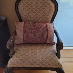 Accent Chair And Pillow Decor