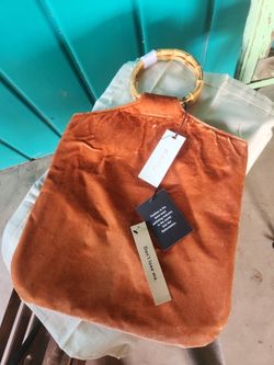 Orange Velvet Purse
