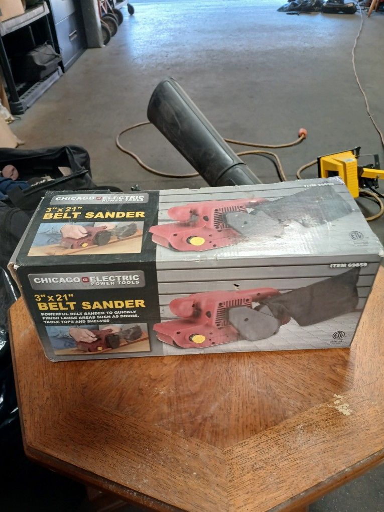 Electric Belt Sander 3"x21" by CHICAGO