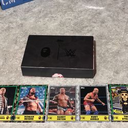 WWE wwe X Bape X Tops Chrome Cards Pack Opened - 