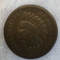 1877 Indian Cent Key Date!