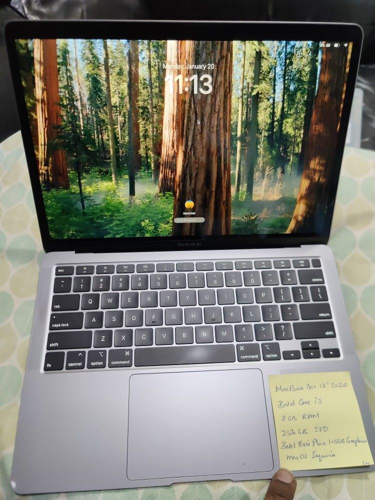 Deal of the Day - 2020 MacBook Air in Excellent Condition. Comes with Charger