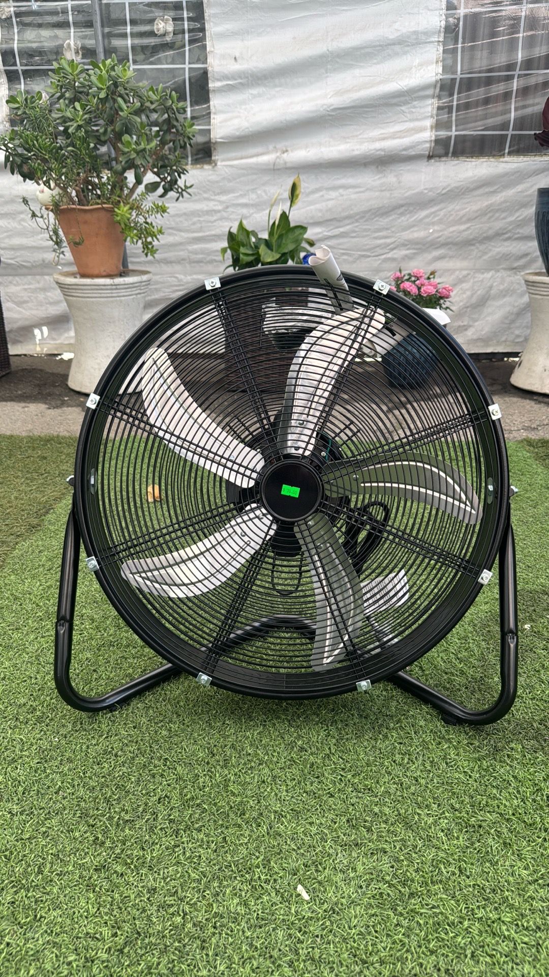 Industrial 5 blade metal drum floor fan