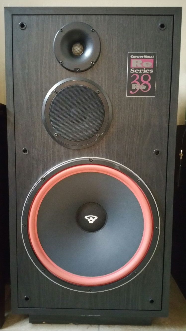 Cerwin Vega Re-38 pair of floor speakers 15" subs