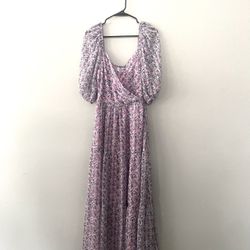 Pink & Purple Maxi Dress (Size M)