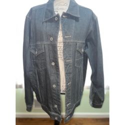 Nautica brand Men’s jean jacket, long sleeve Denim Jacket 