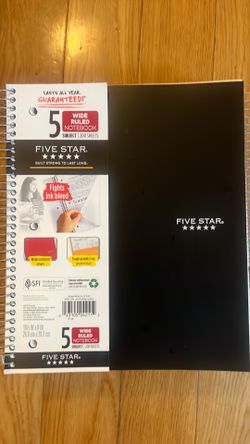 5 Subject Notebooks