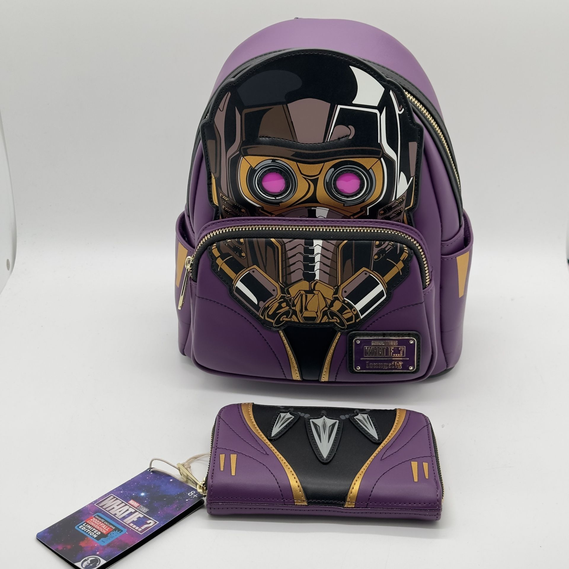 Loungefly x Marvel Studios What If? Star Lord T’ Challa Backpack&Wallet Backpack