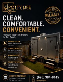 Luxury trailer restroom