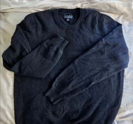 Club Room Men's 100% Cashmere V-Neck Sweater - Size L - Navy Blue - 2-Ply Luxury