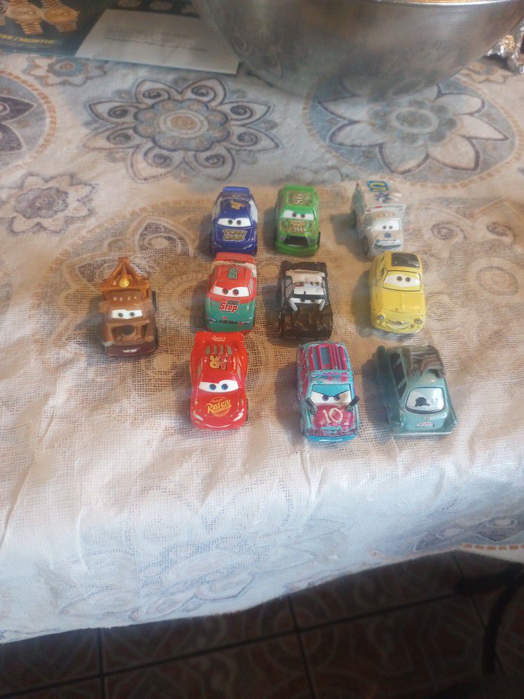 Mini Cars From The Movie Cars.  All 10 For 25 Or 3 Dollar Each