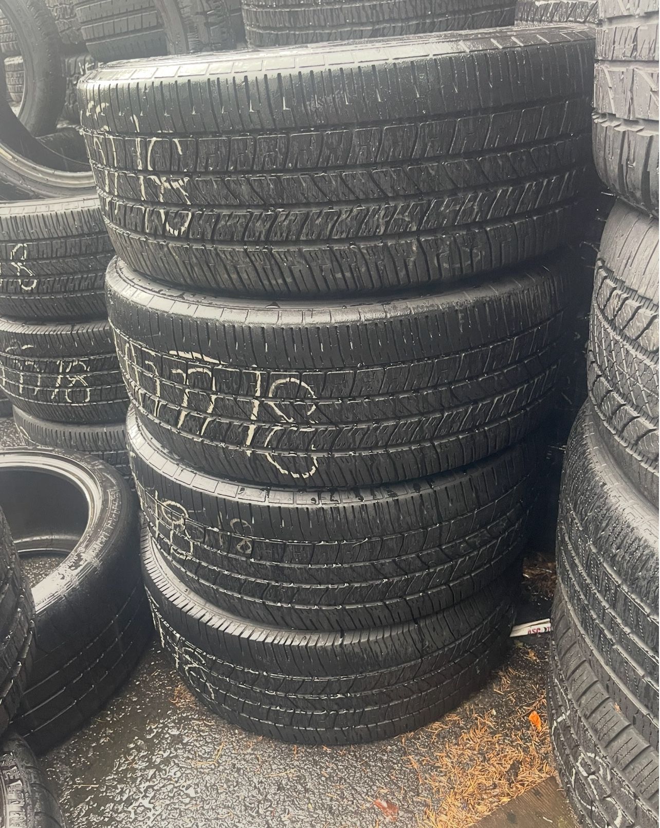 245/55/18 Goodyear set of matching used tires in great condition 300$ for 4 tires plus tax.  Mount available but not included. City tires  1676 Stuyve