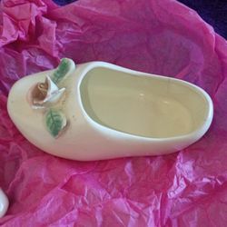 Vintage California Pottery Shoe 