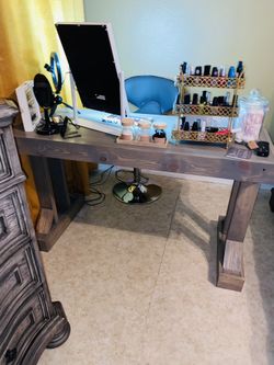 Hand Built Make-Up Table