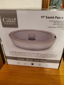 Brand New Still In Box 📦 11"Saute Pan and Lid Made By Cuisine Company..goes for $75 selling for only $40