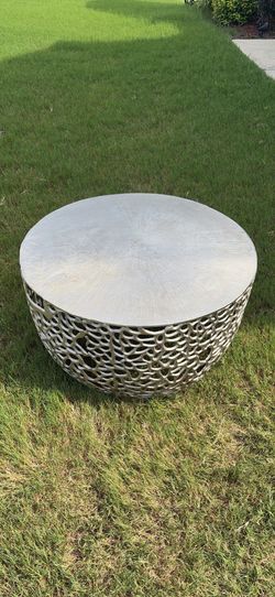Silver coffee table