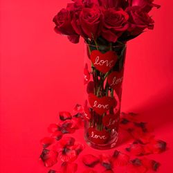 12in LOVE Vase with Valentine’s Day Goodies!