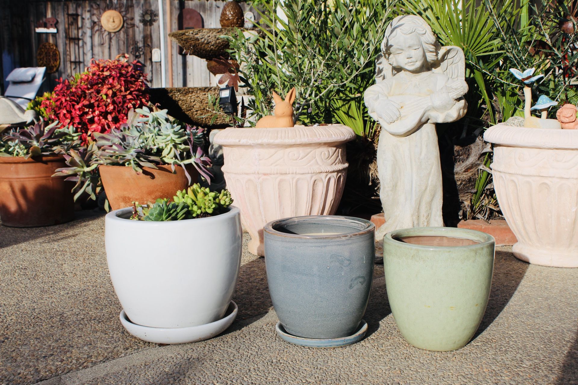 Three Ceramic Pots - $40 For All Three