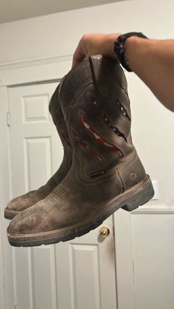 Wolverine square toe work boots