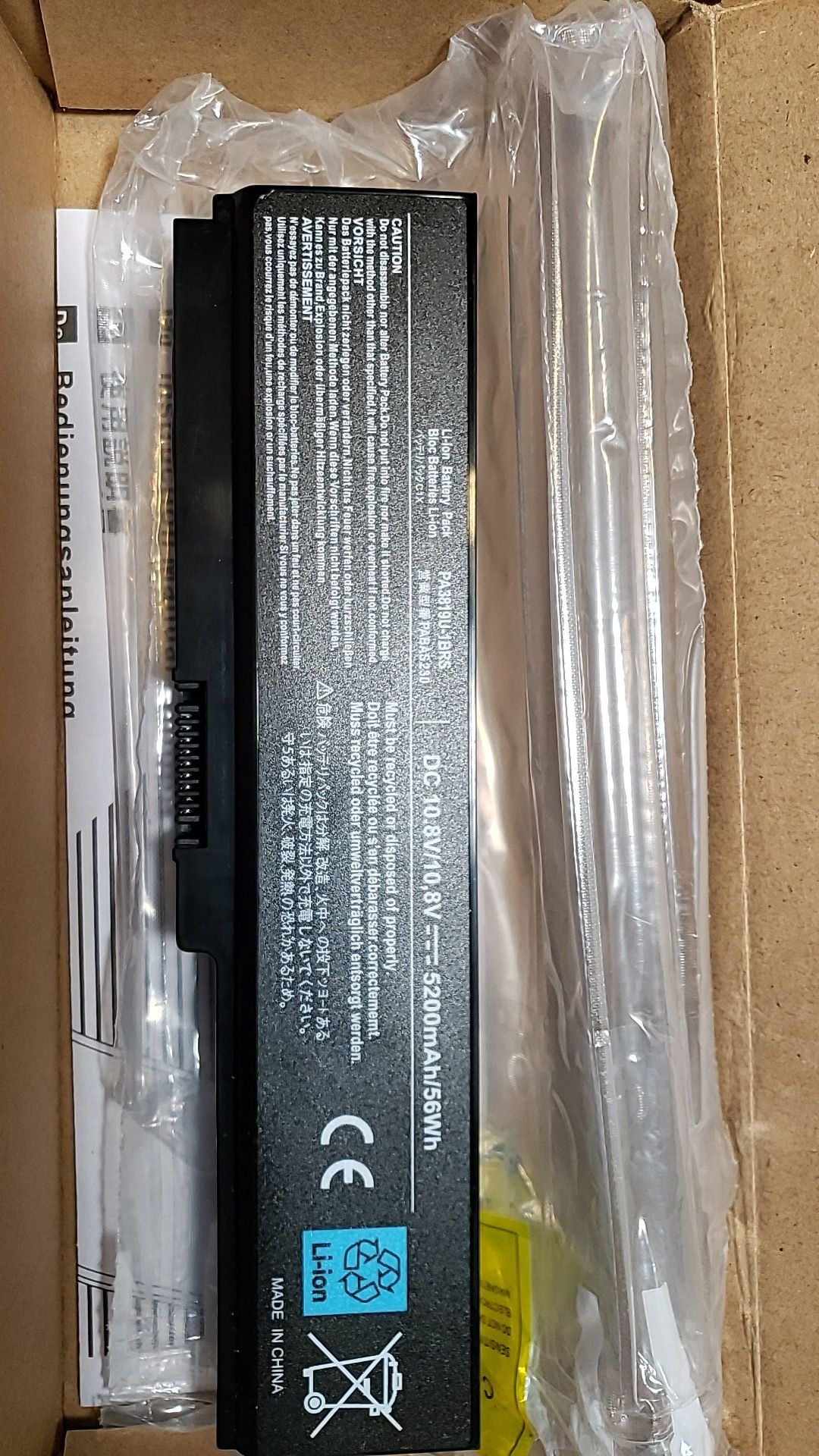 10.8V 98WH Toshiba PA3819U-1BRS Replacement Laptop Battery for Satellite A655 A660 L600 M500, Satellite Pro C650 C660 L510 serious