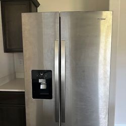 ALMOST BRAND NEW WHIRLPOOL REFRIGERATOR (Washer And Dryer Also Available) 