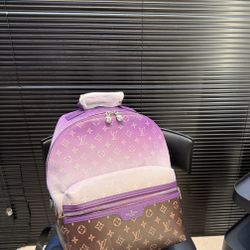   Louis Vuitton Gradient Monogram Backpack Pink Purple Brown LV Bag