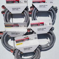 New Everbilt
4 ft. Universal Stainless Steel Washing Machine Hose with Elbow (2-Pack) - $20 ea or 5 for $80