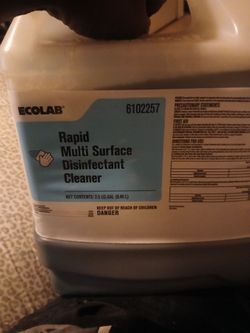Rapid multi disinfectant cleaner