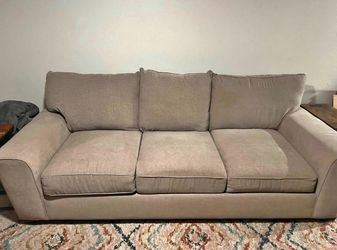 Large Gray Modern 96in Sofa from Raymour & Flanigan