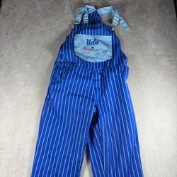 Coors Light Beer UCLA Game Day Bib Overalls Men’s S Blue Rare Promo Striped#1197