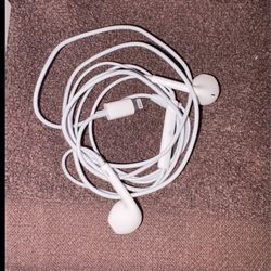 Apple iPhone iPod Cell Phone Earbuds Lightning Wired Corded White Used Tested