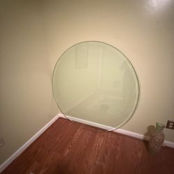 54” Round Beveled Glass Tabletop – Heavy & Durable