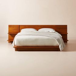 CB2 Andes Queen Frame Bed plus mattress