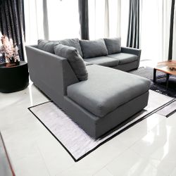 Gray Living Spaces Sectional