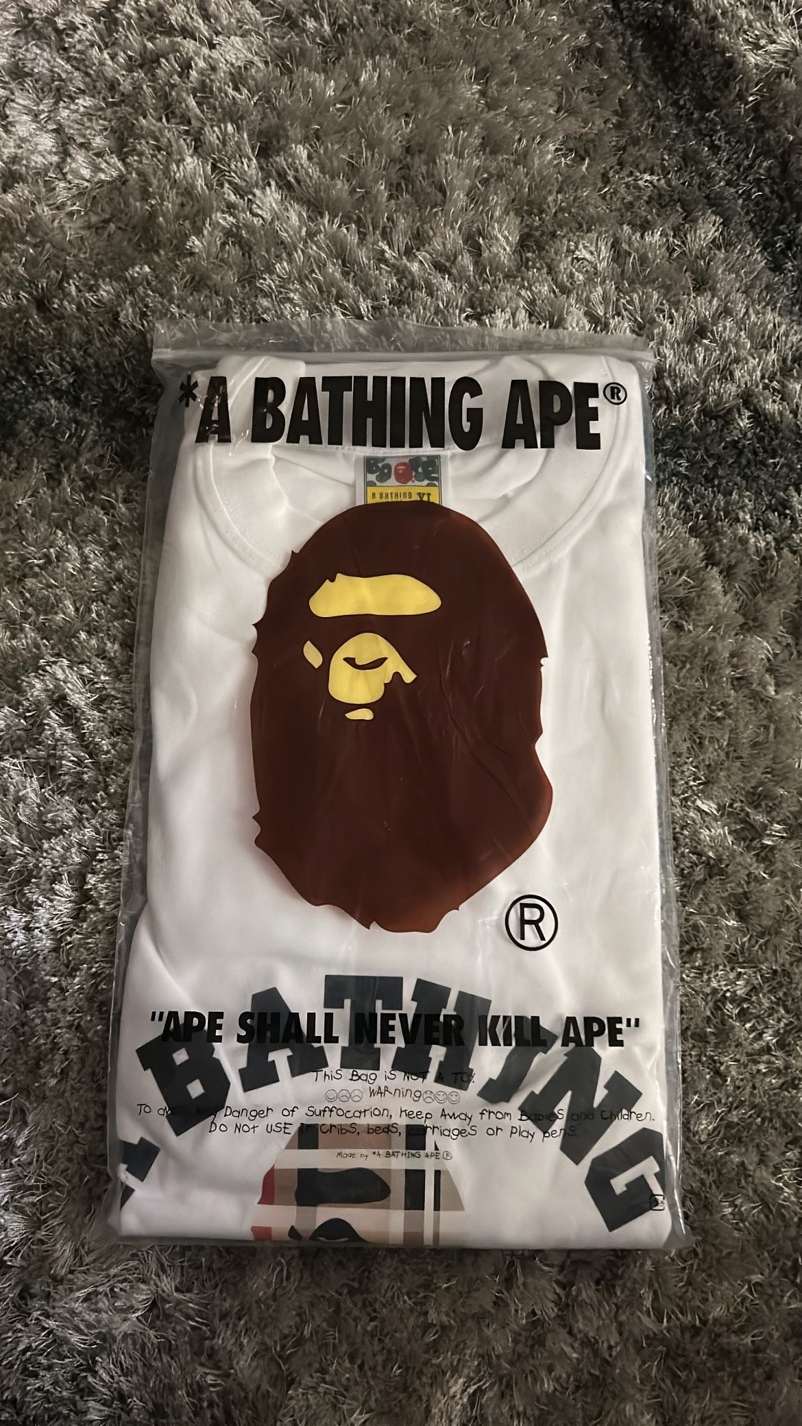 Bape X Burberry Size Xl Brand New