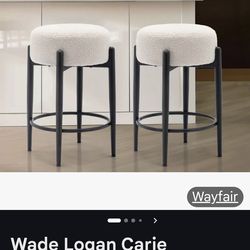 White bar stools