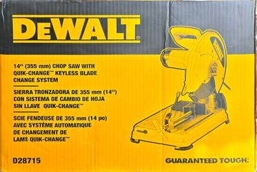Dewalt 15 amp 14" chop saw