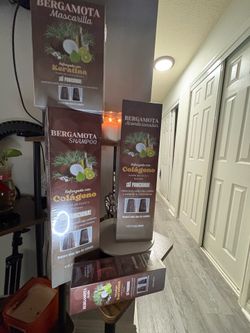 Set de shampoo a condicionados aceite y mascarillla para el pelo de bergamota