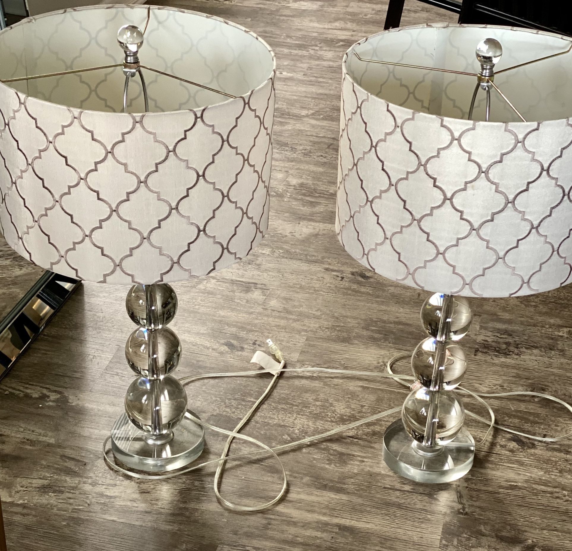 2 Crystal Lamps