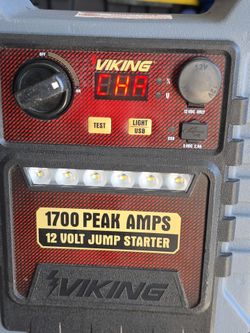 1700peak amps 12volt vikings  jump starter