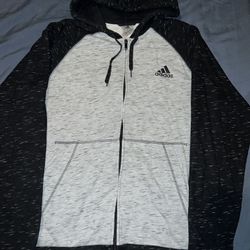 Essentials Melange Small Logo Zipper Sweater 