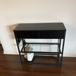 Console Table With USB Port And Outlet