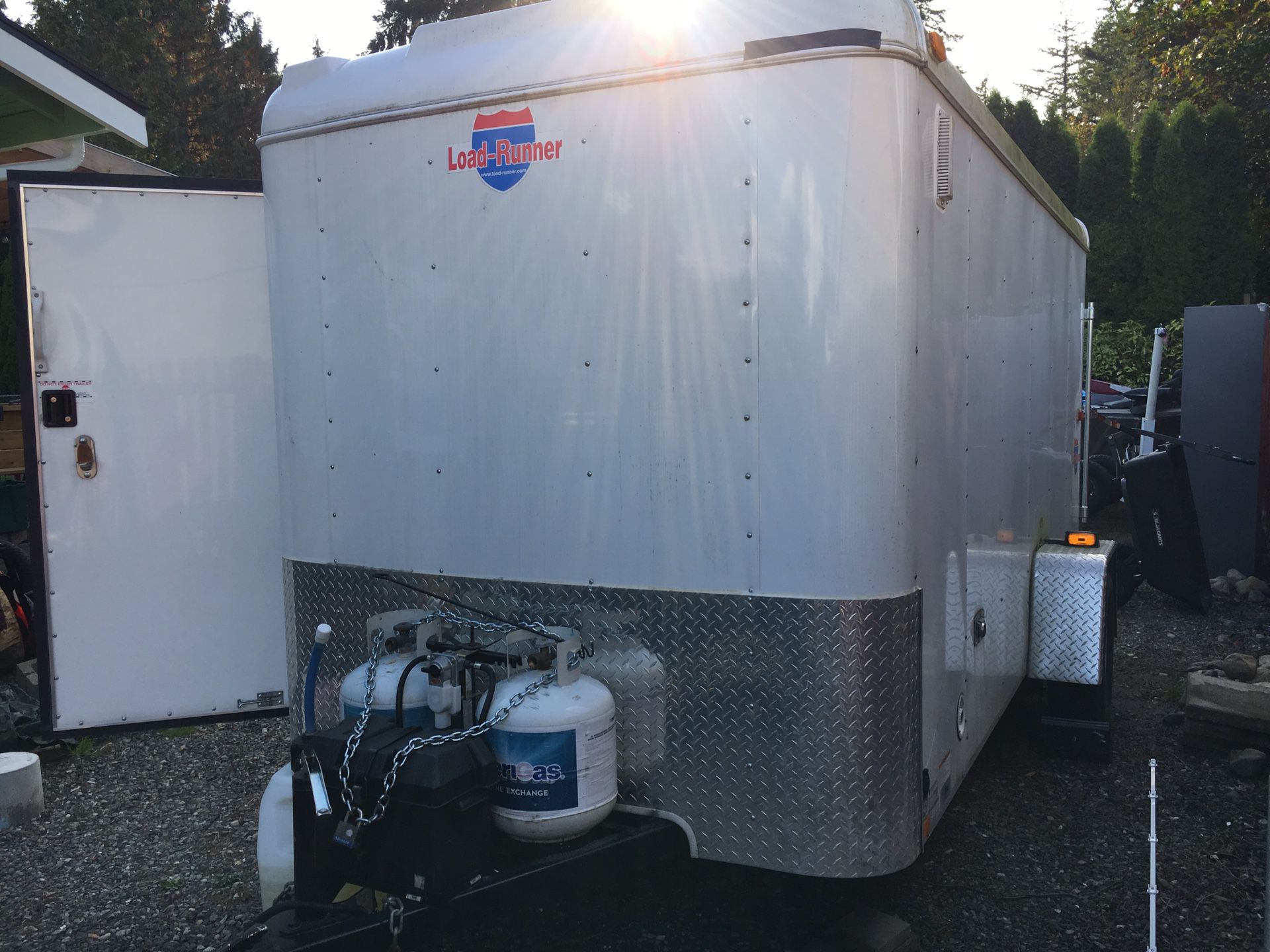 Utility trailer camper conversion