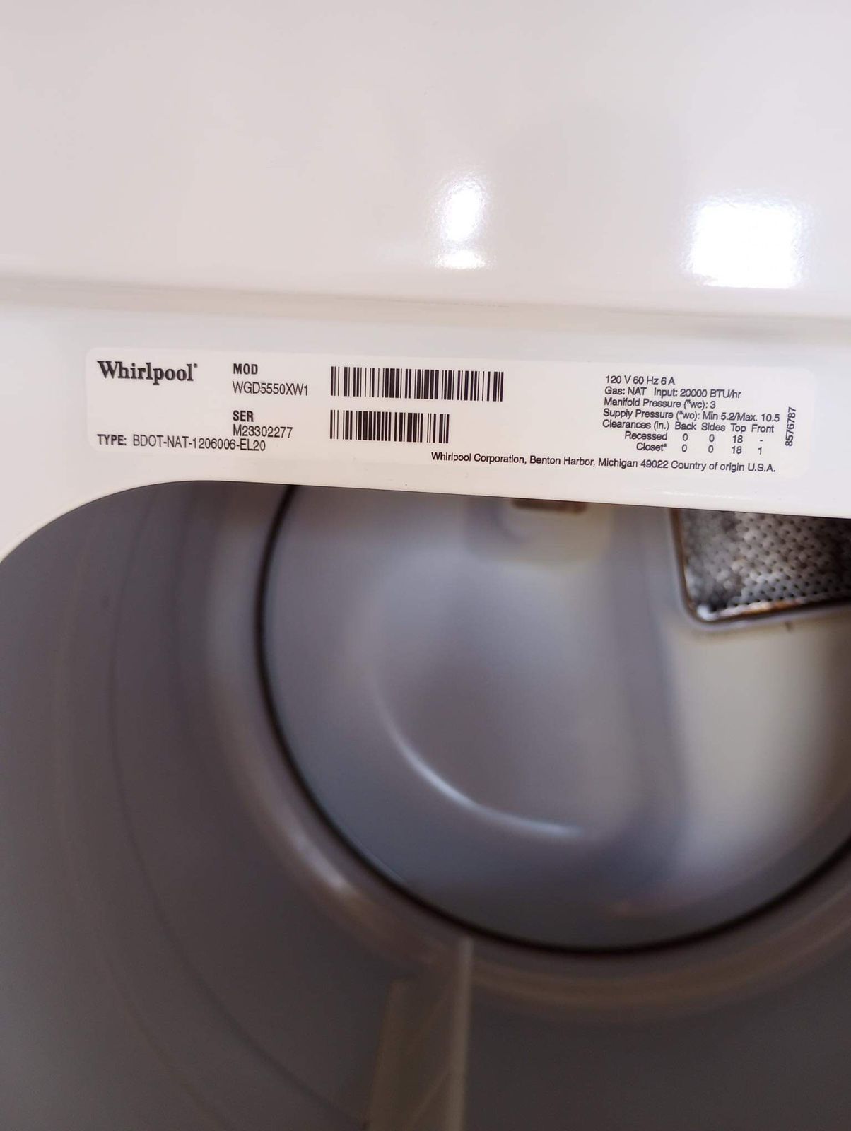 Beautiful Whirlpool Washer And Whirlpool Gas Dryer (1 Year Warranty)