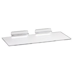 Slatwall Acrylic Shoe Shelf 4"D X 10"L
