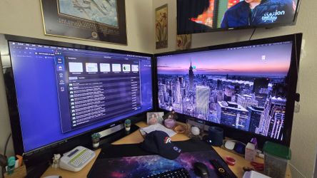 Two VIZIO 47-inch TVs