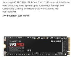 990 Pro SAMSUNG 1tb SSD