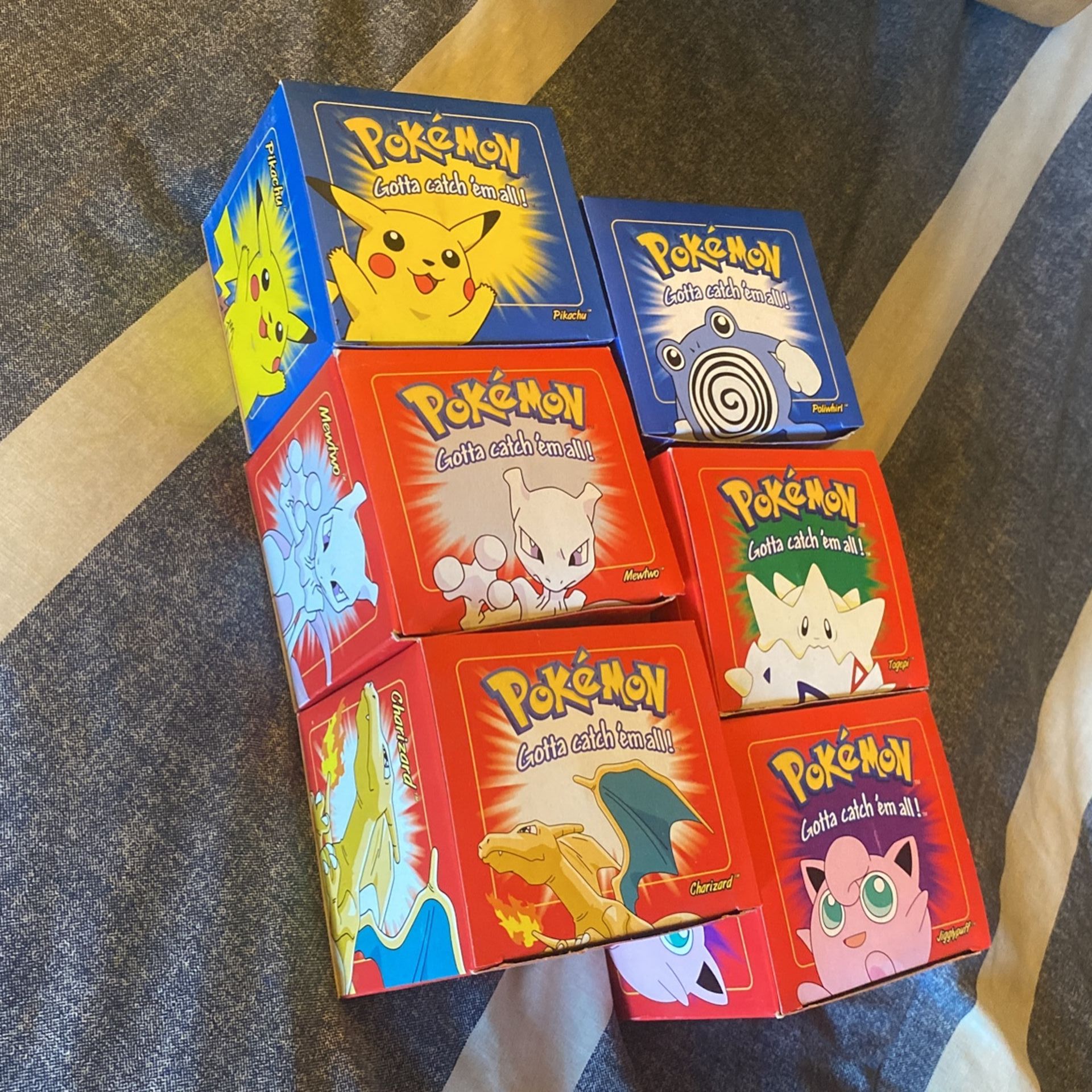 SEALED COMPLETE SET of 6 GOLD PLATED POKEMON CARDS Burger king Promo 23kt