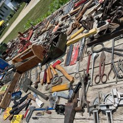 Huge Hayrack Of Tools