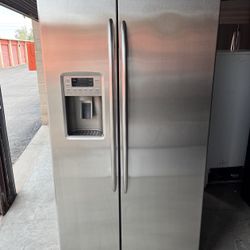 GE Stainless Steel Refrigerator And Freezer